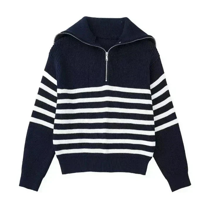 Navy Blue Striped / XXL