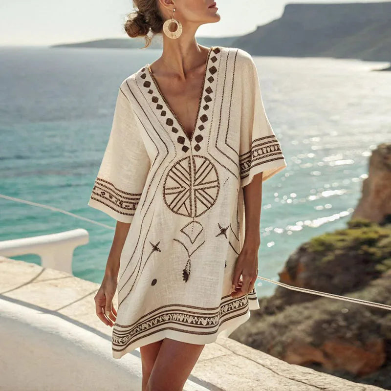 Gold and White Pattern / 3XL
