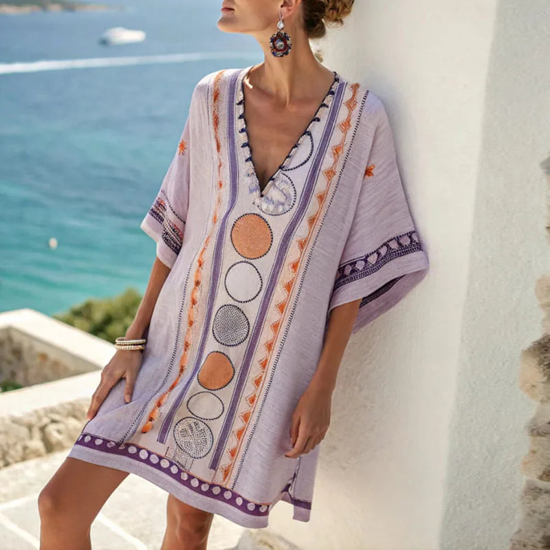 Purple and Orange Pattern / 3XL